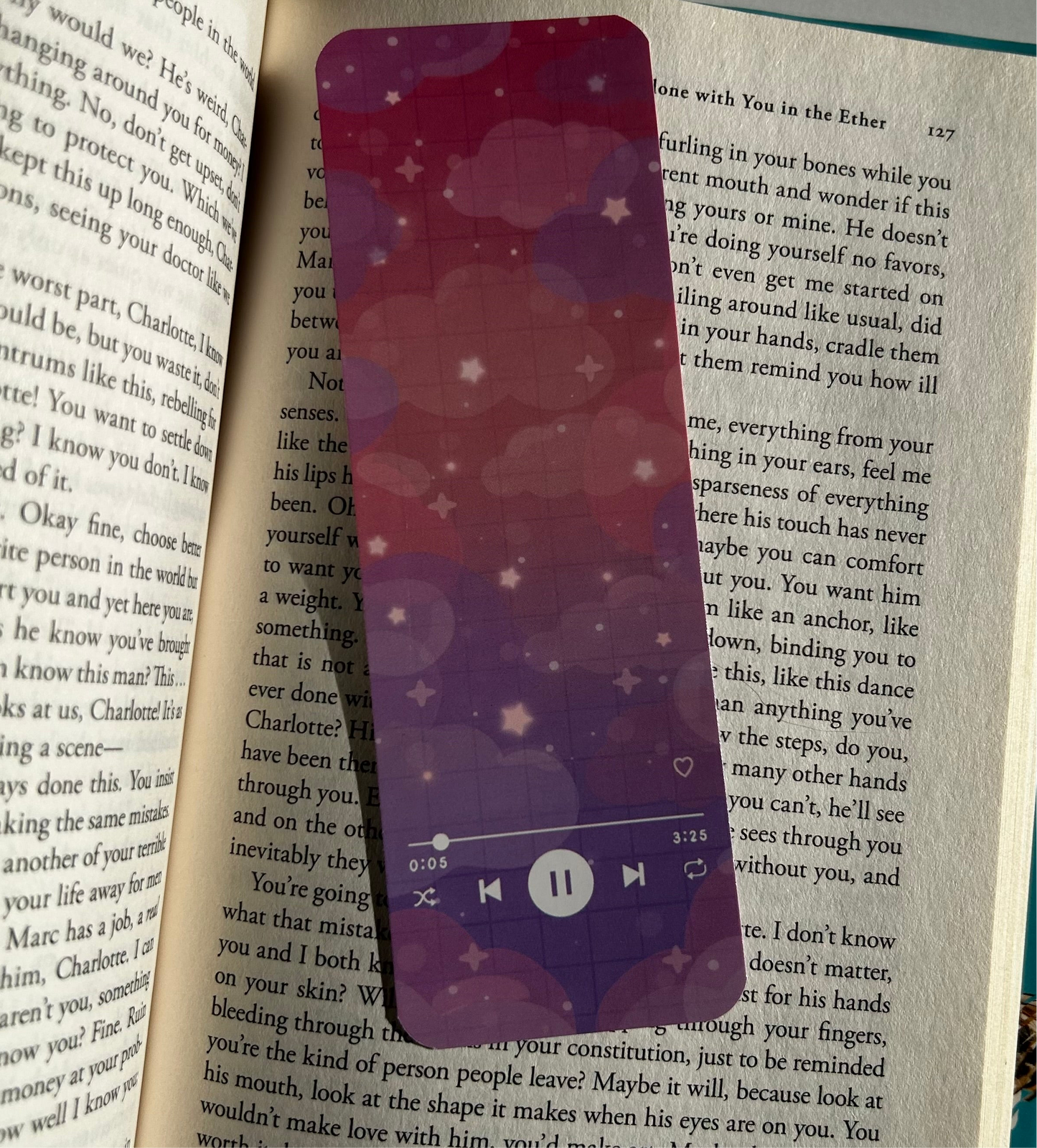 Sunset Music Player Bookmark
