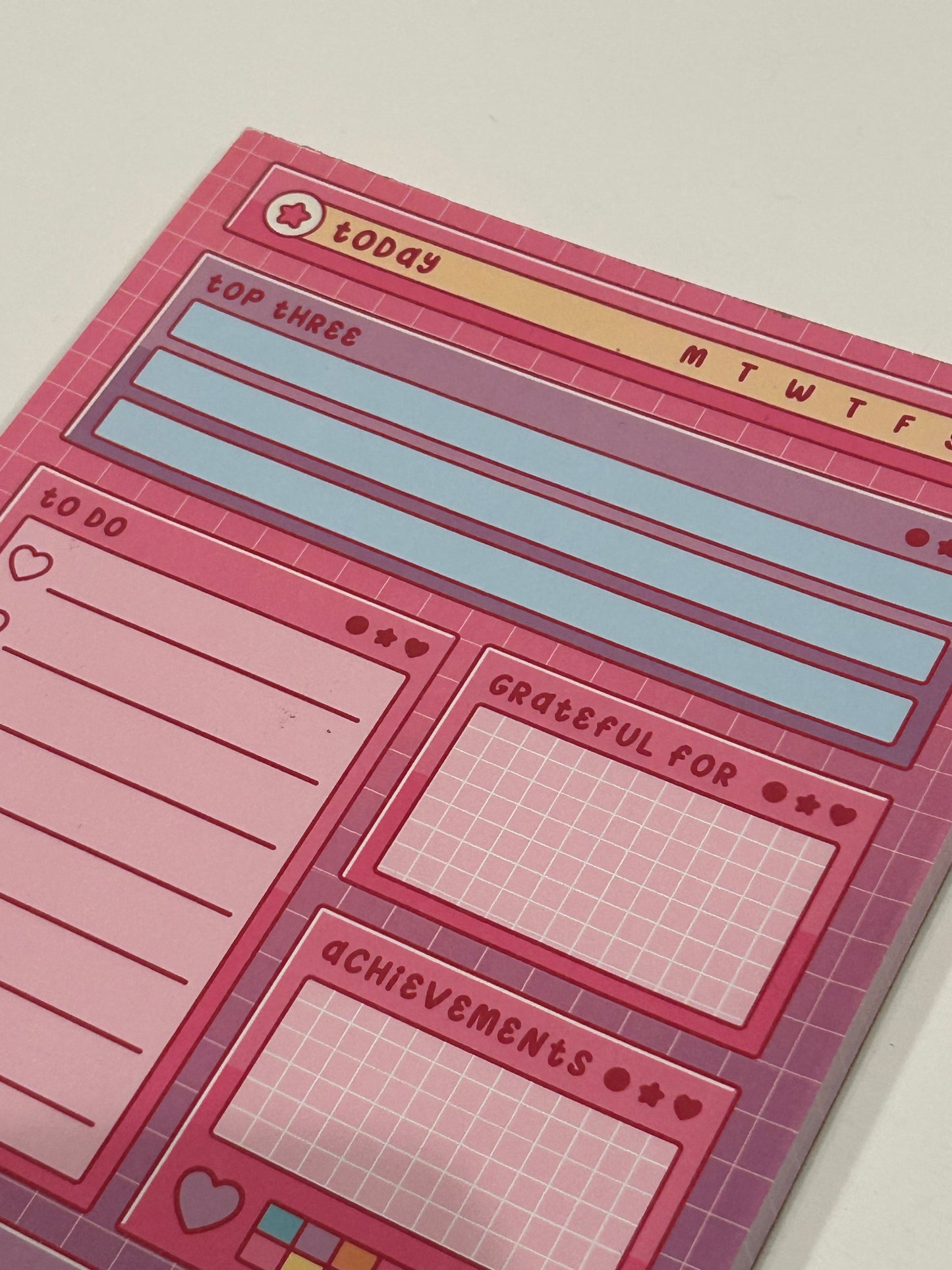 Artsy Daily Planner Pad