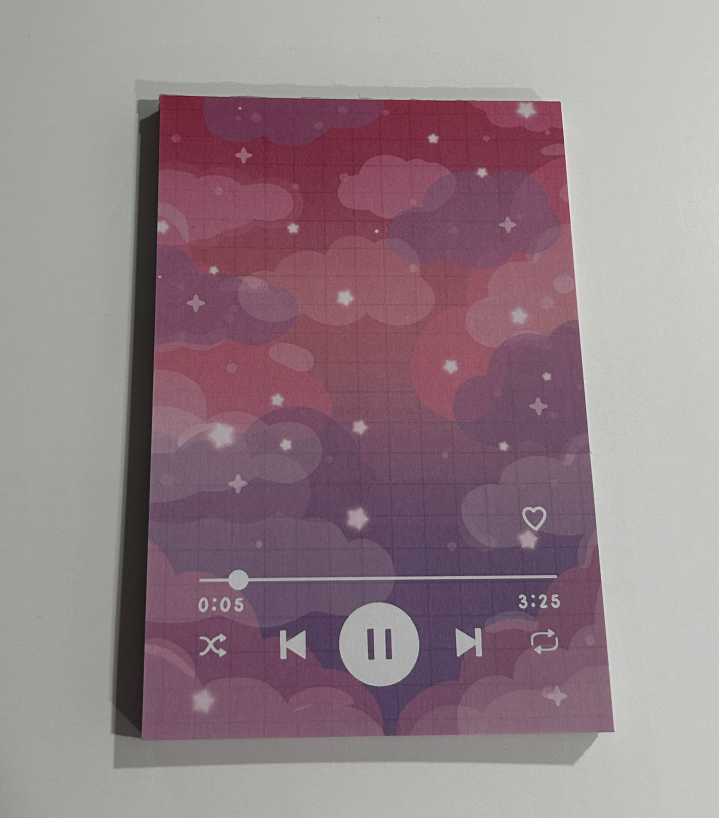 Sunset Music Player Notepad