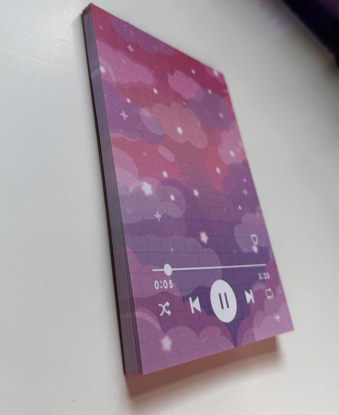 Sunset Music Player Notepad