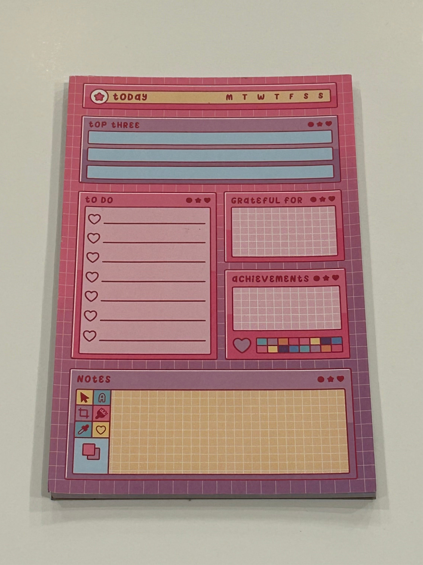 Artsy Daily Planner Pad