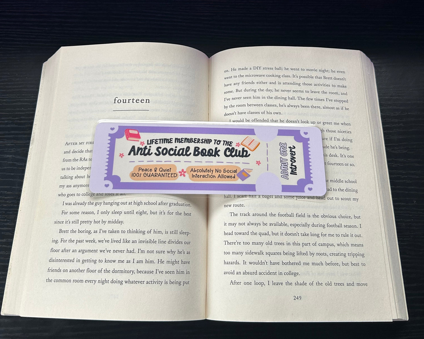 Anti Social Bookmark