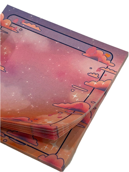 Rose Sky Sticky Notes
