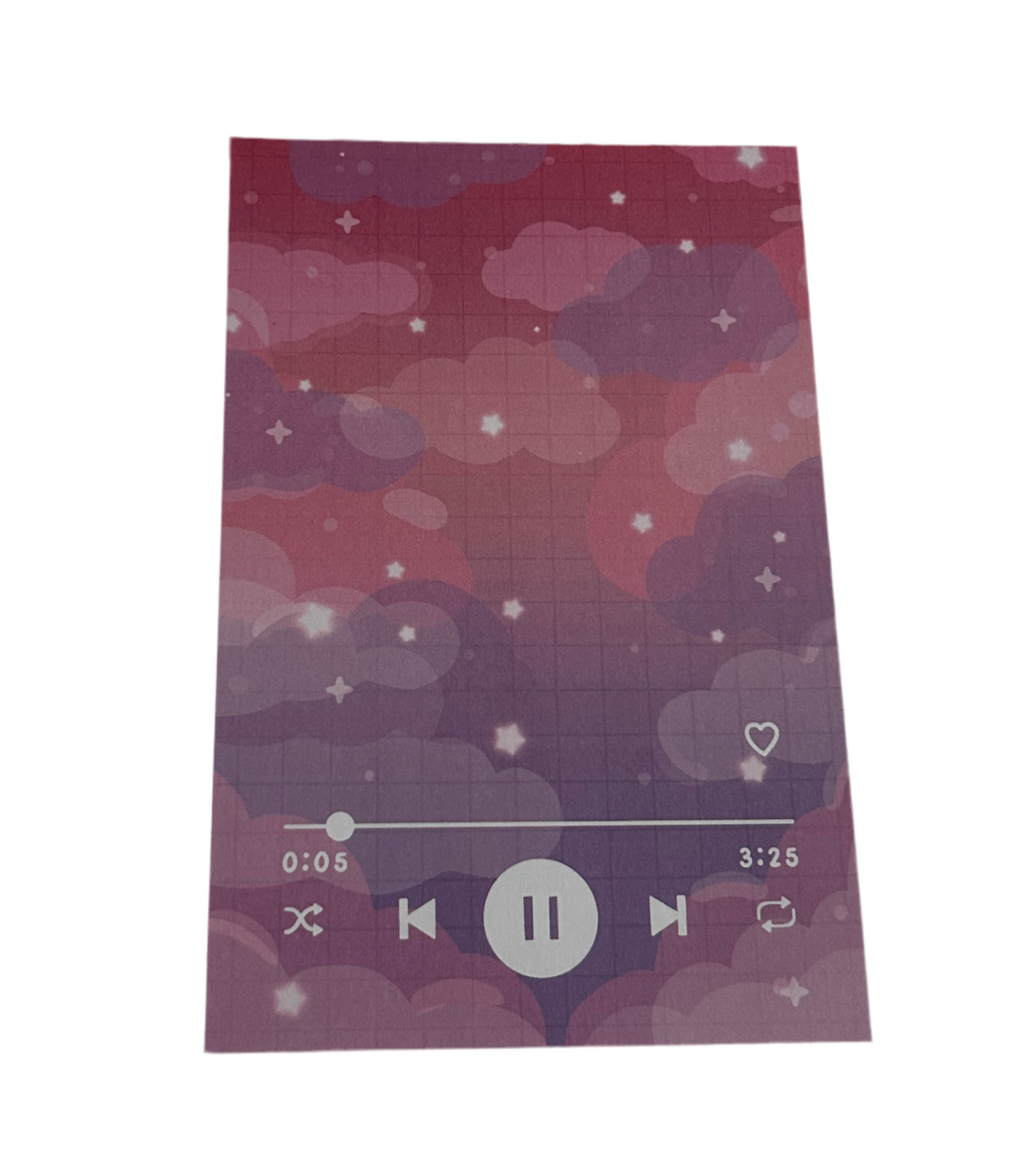 Sunset Music Player Notepad