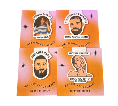 Pop Culture Magnetic Bookmarks