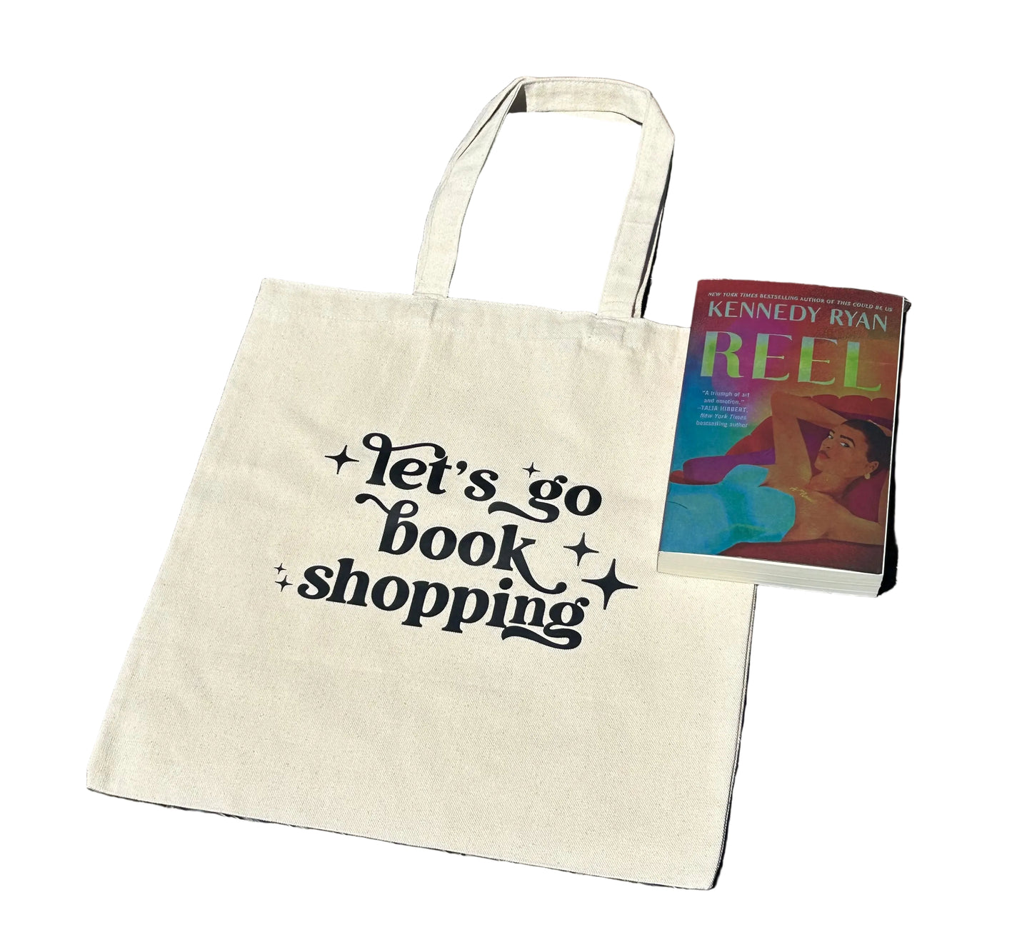 Let's Go Book Shopping Tote Bag