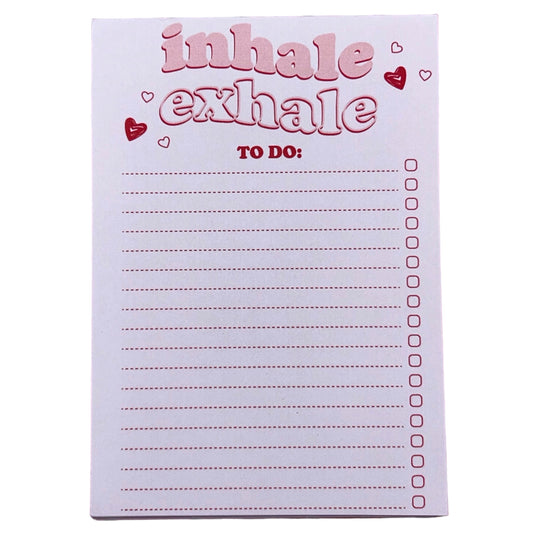 Inhale, Exhale Notepad