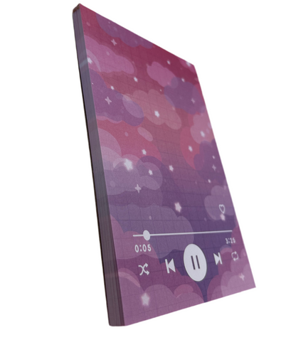 Sunset Music Player Notepad