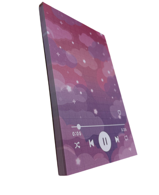 Sunset Music Player Notepad