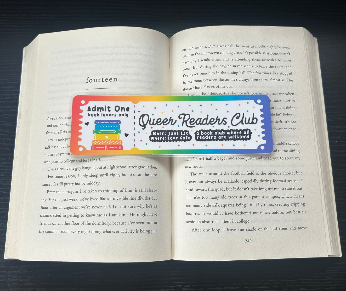 Queer Readers Club Bookmark